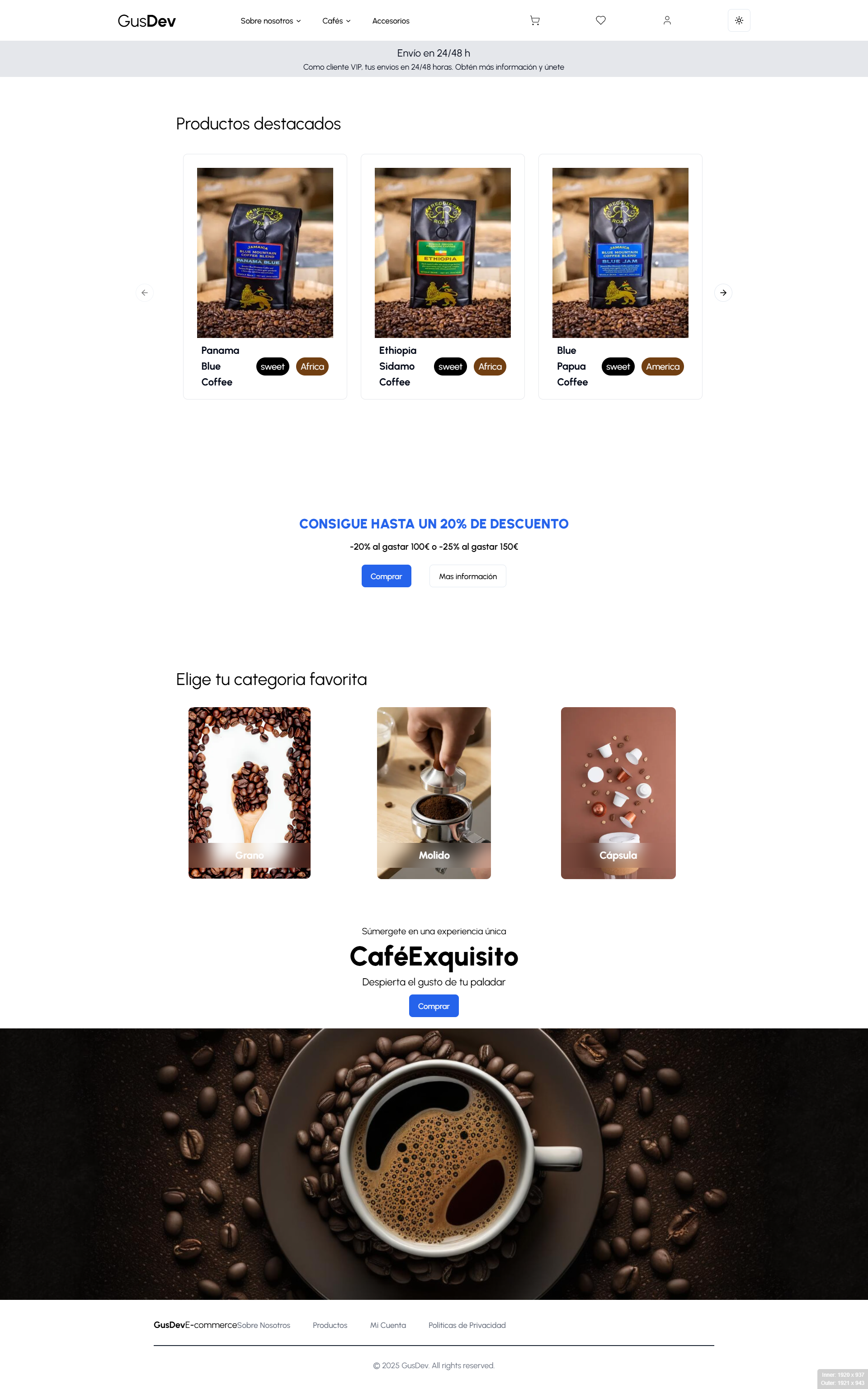 Eccomerce-Coffee project image